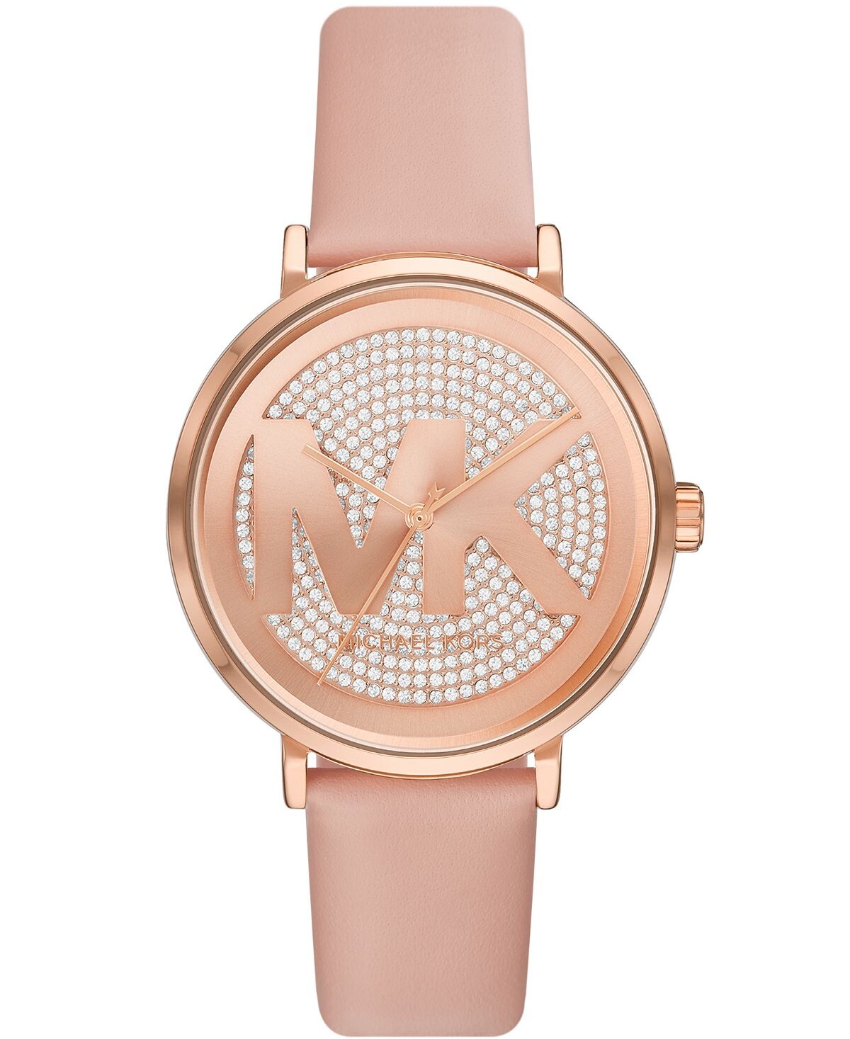 

Женские кварцевые часы Addyson с тремя стрелками, румяная кожа, 40 мм Michael Kors