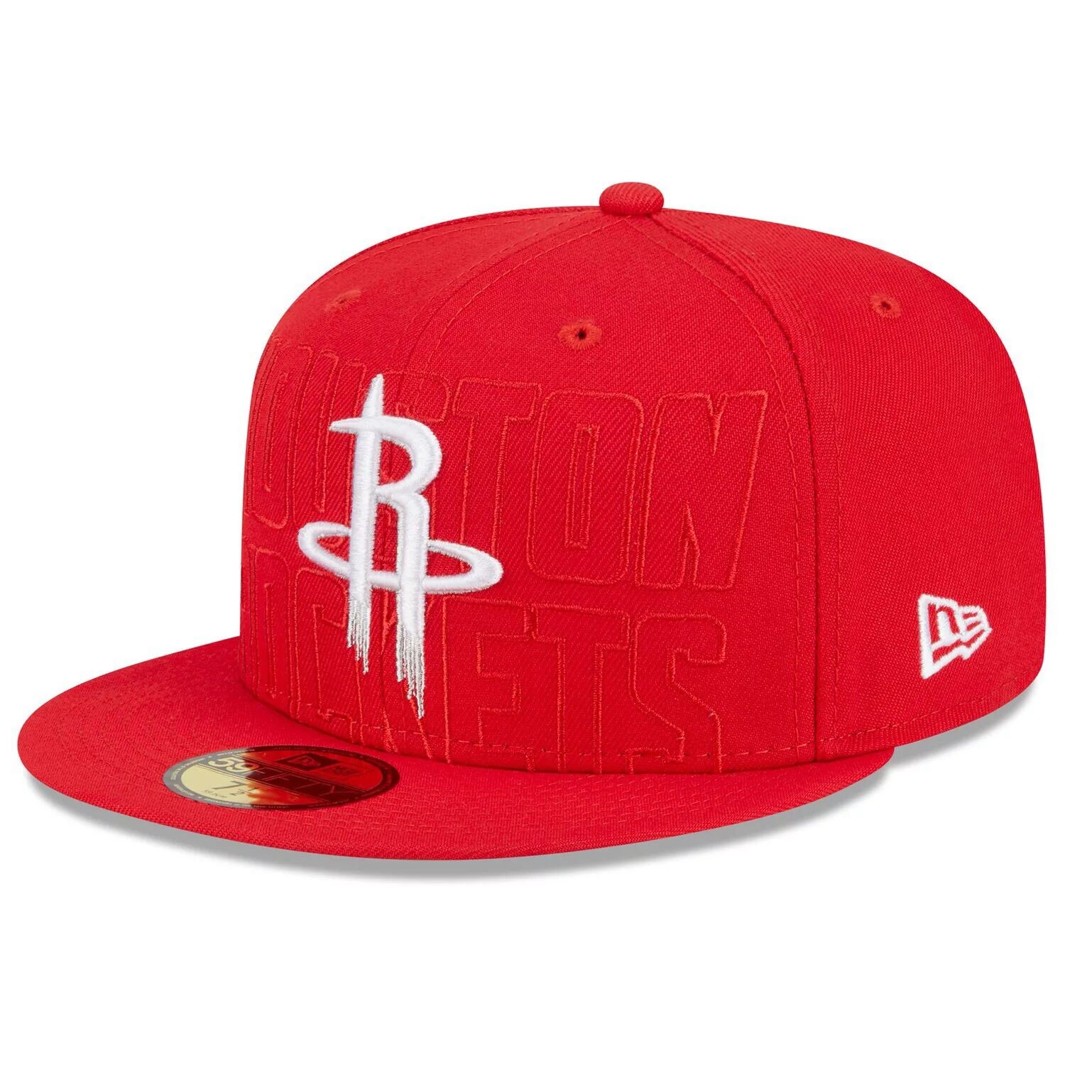 

Мужская облегающая кепка New Era Red Houston Rockets 2023 NBA Draft 59FIFTY