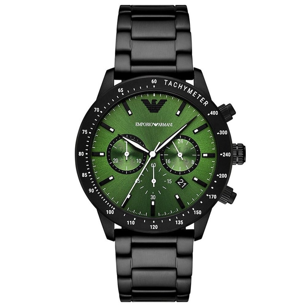 

Ar11472 часы марио с хронографом Emporio Armani, черный