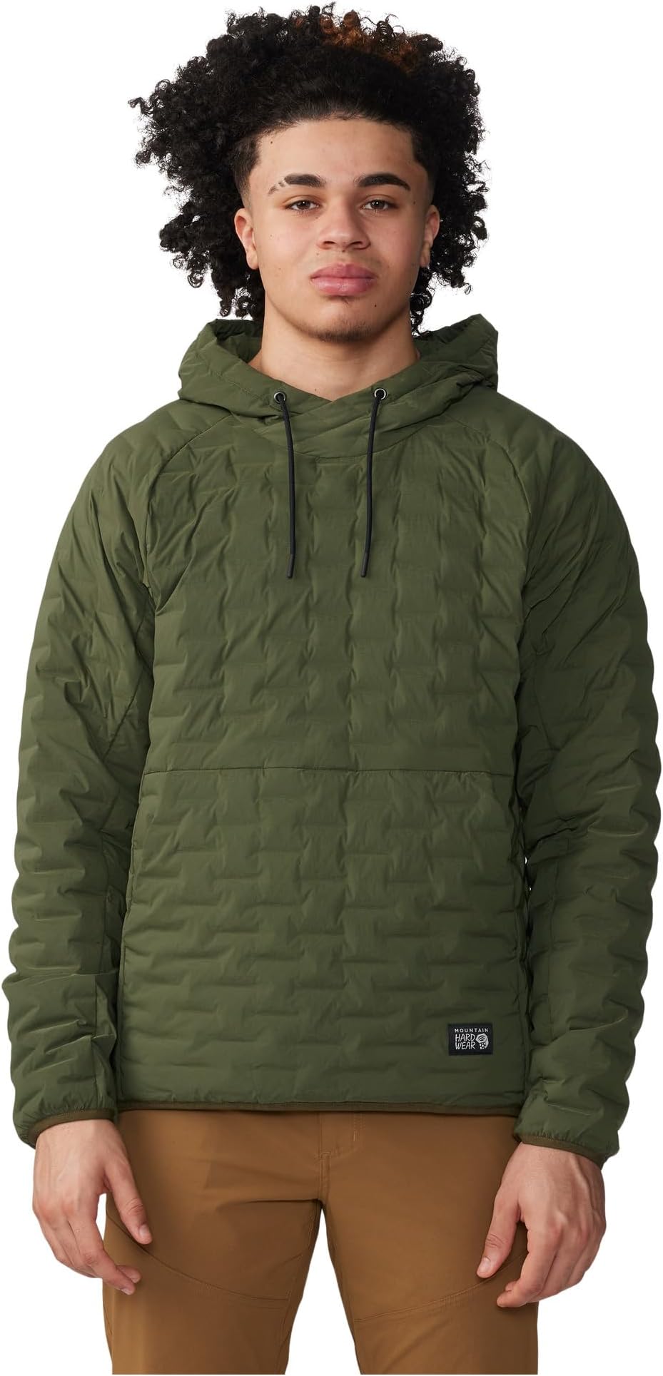Легкий пуловер с капюшоном Stretchdown Mountain Hardwear, цвет Surplus Green