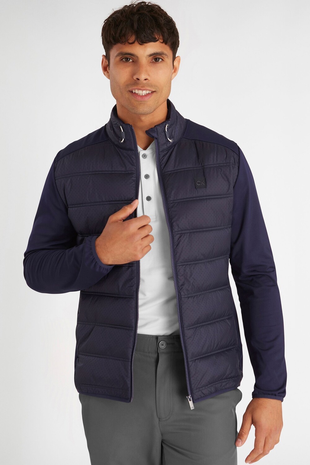 

Гибридная куртка Rangewood на молнии Calvin Klein Golf, синий