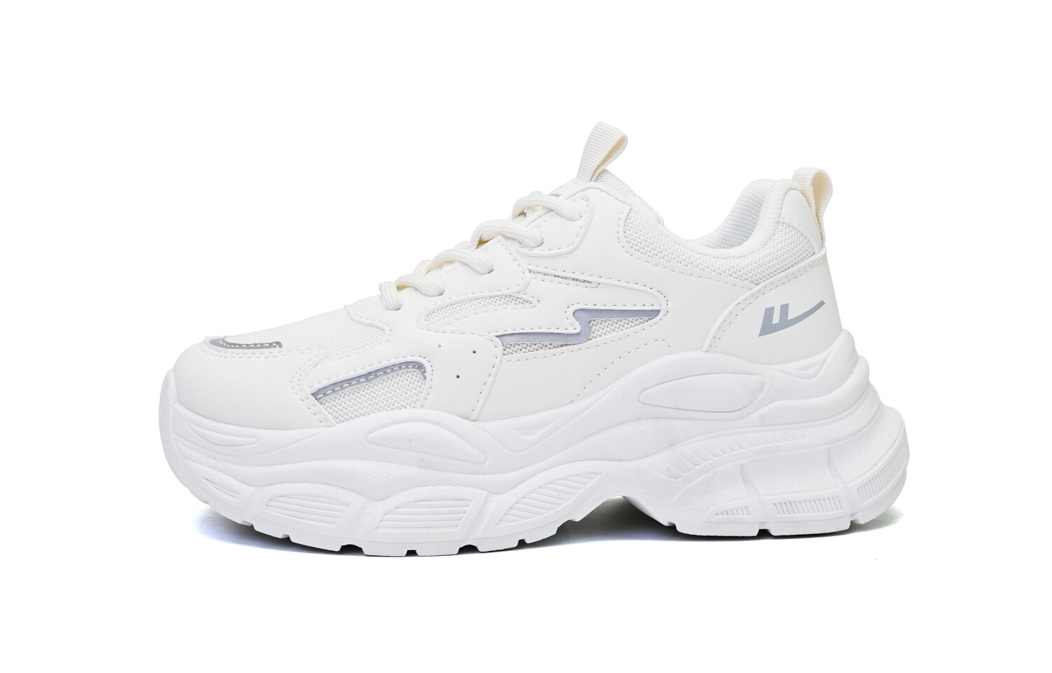 

Кроссовки WARRIOR Chunky Sneakers Women's Low-top Gray, белый/серый