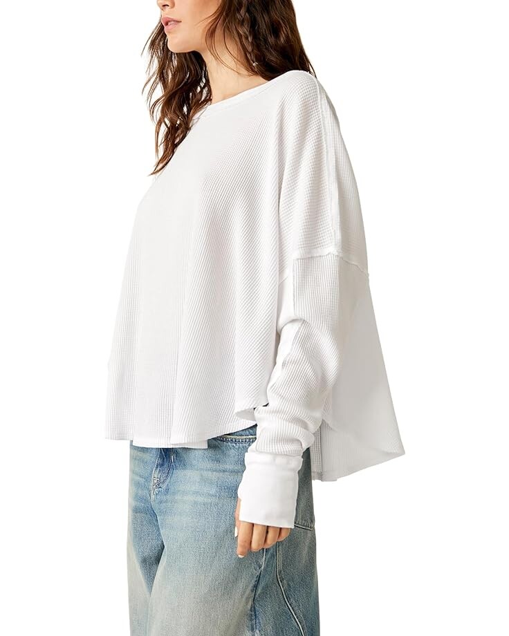 

Свитер Free People Microphone Drop Thermal, слоновая кость