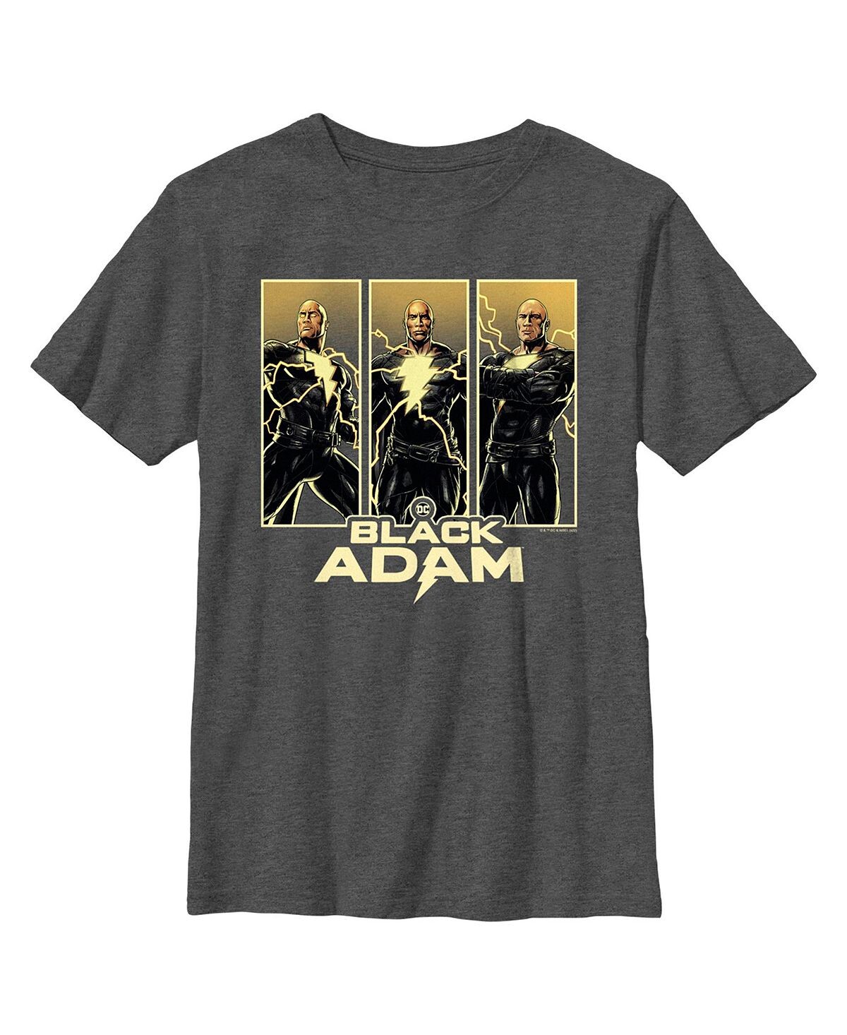 

Черная детская футболка Adam Triple Hero Box для мальчиков DC Comics