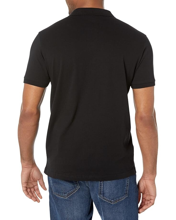 

Рубашка U.S. POLO ASSN. Jersey Two Color-Block Chest Stripe Knit Shirt, черный
