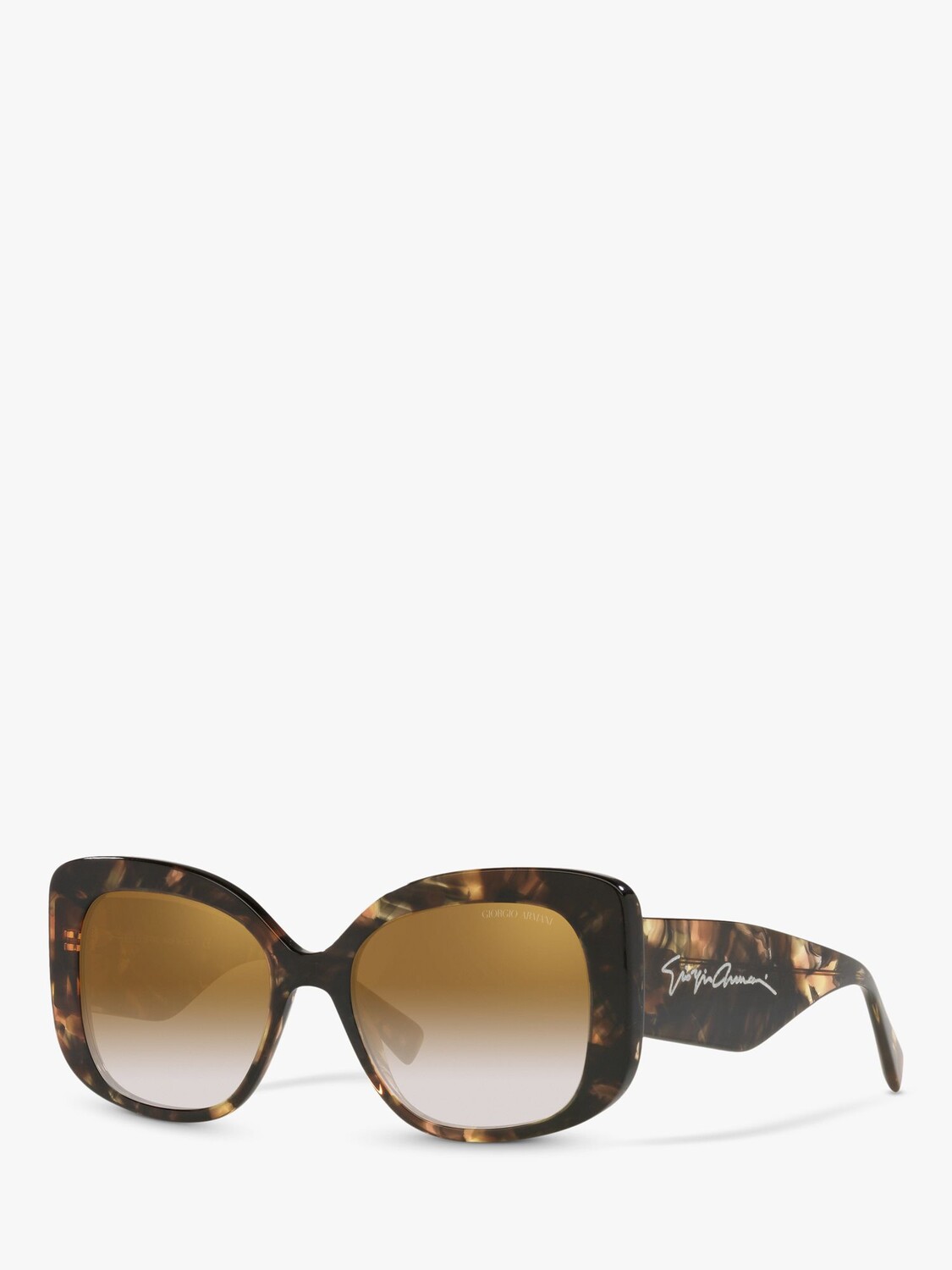 

Emporio Armani AR8150 Женские массивные квадратные солнцезащитные очки, желтая черепаха/коричневый градиент, желтая черепаха/коричневый градиент
