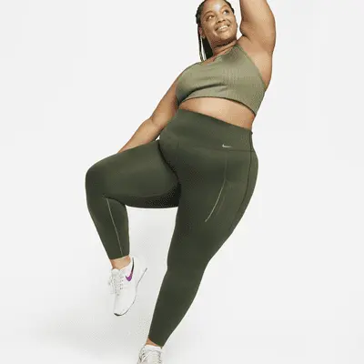 

Леггинсы Nike Go, цвет Cargo Khaki/Black