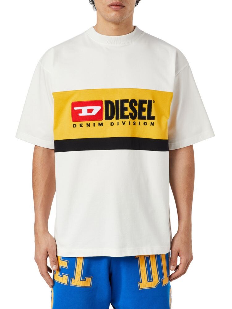 

Футболка с логотипом T Streap Division Diesel, цвет Off White