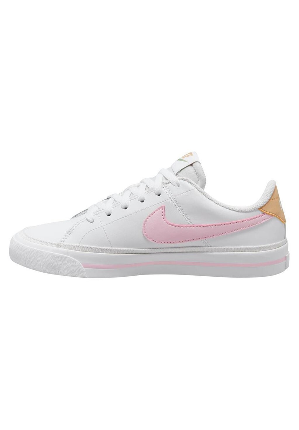 

Низкие кроссовки Court Legacy Unisex Nike, цвет white/pink foam sesame honeydew