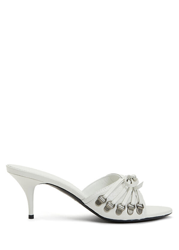 

Серебряные женские сандалии Cagole Balenciaga, белый