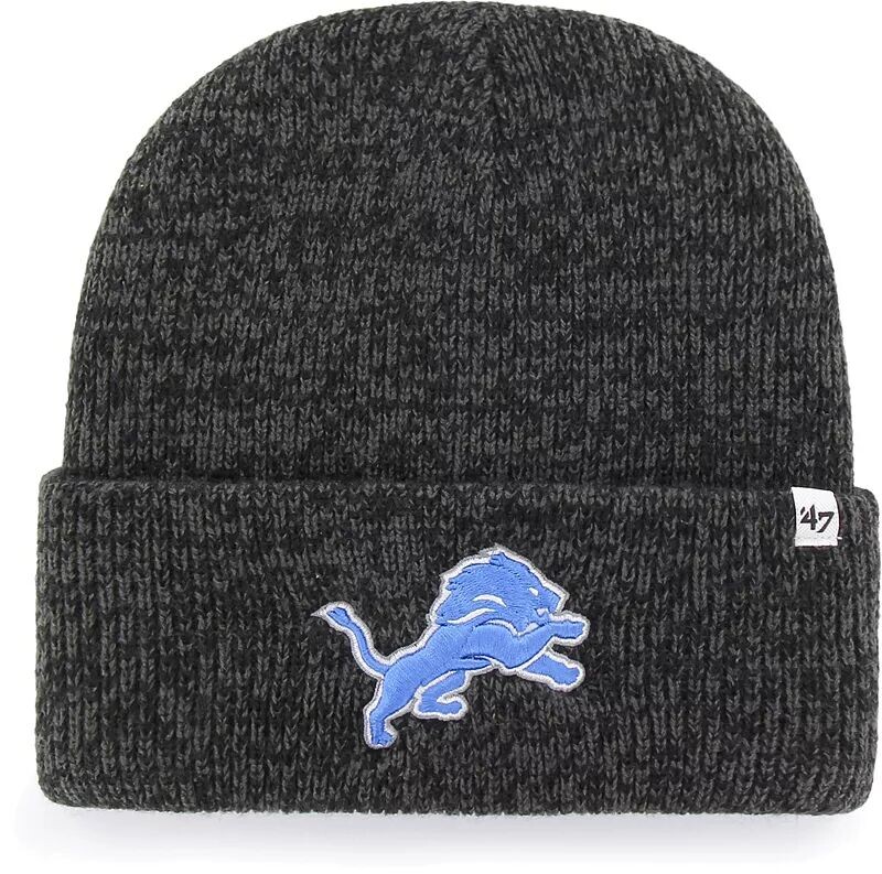 

Черная вязаная шапка мужская Detroit Lions Brain Freeze '47