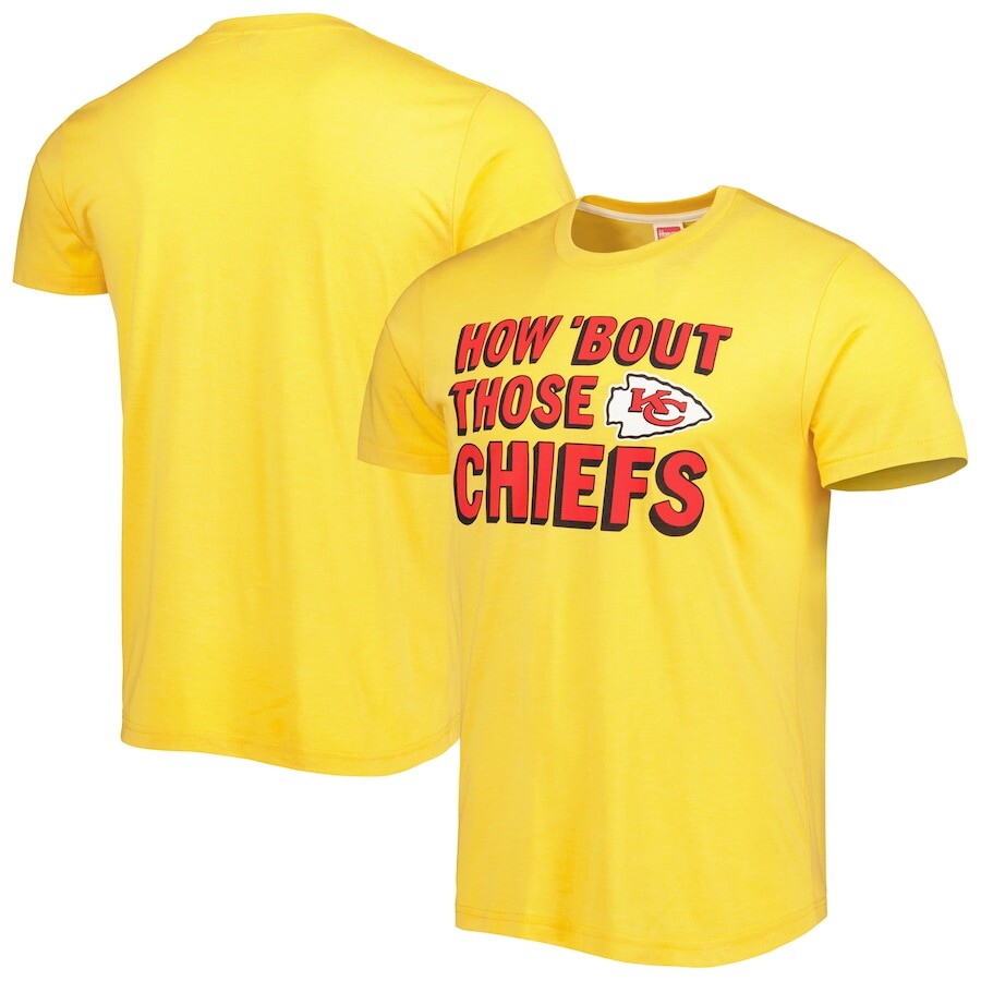 

Футболка с коротким рукавом Homage Kansas City Chiefs, золотой