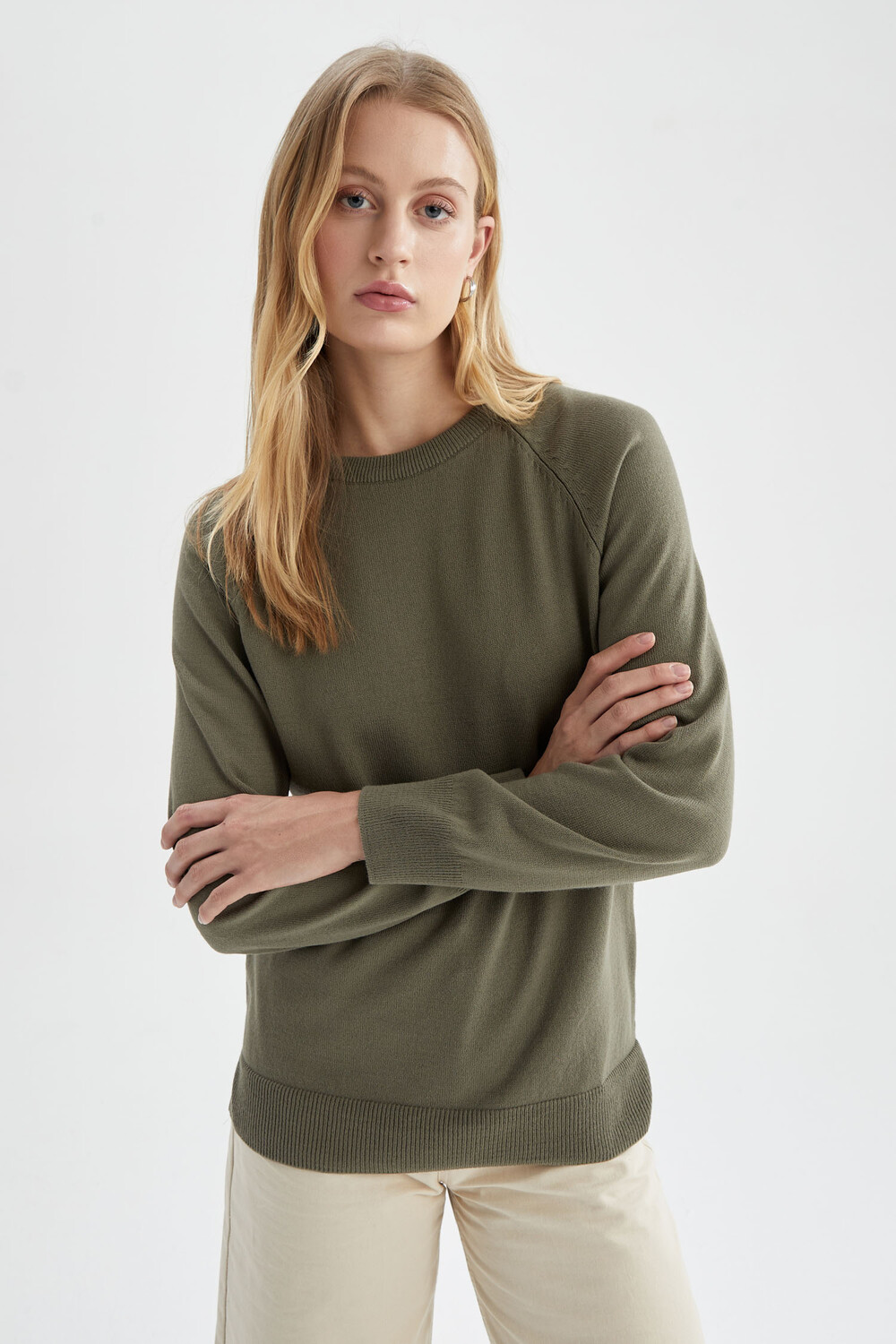 

Свитер DeFacto Strick RELAX FIT, цвет Hell Khaki