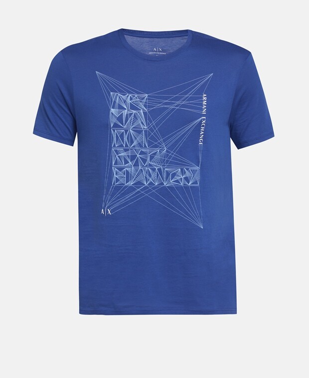 

Футболка Armani Exchange, цвет Royal Blue