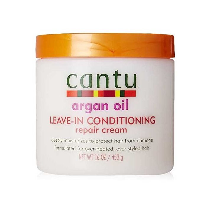 цена Кондиционер для волос Acondicionador Leave-in Argan Oil Repair Cream Cantu, 453 gr