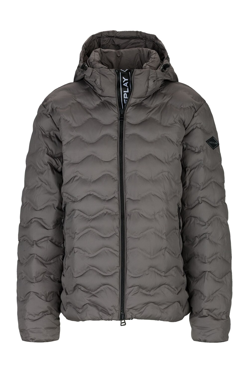 

Куртка Replay Steppjacke Aus Recycling Stoff, серый