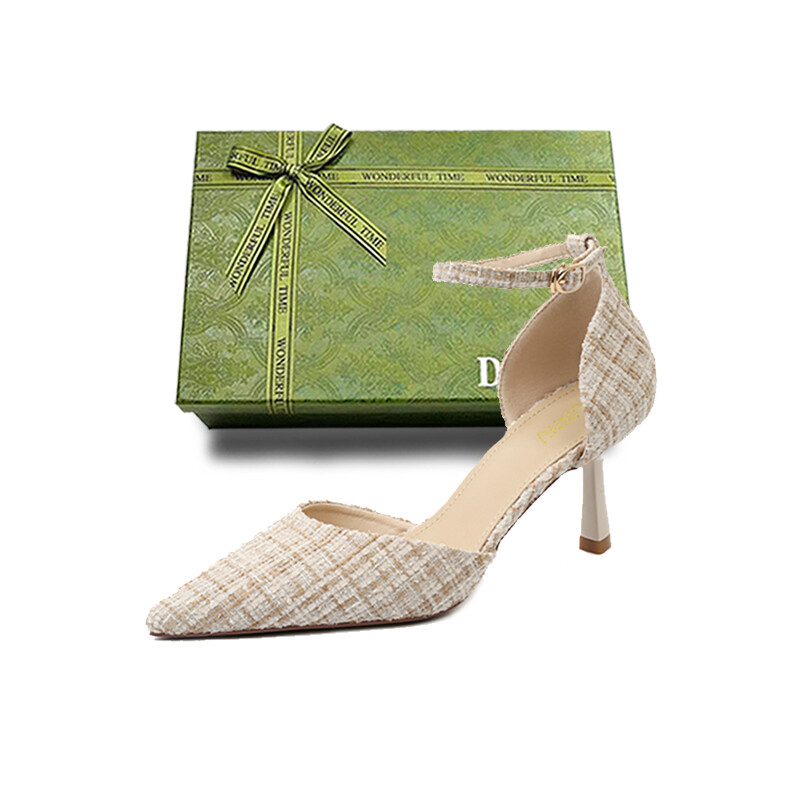 

Туфли женские на высоком каблуке Dunnu, цвет Beige, Gift Box Edition