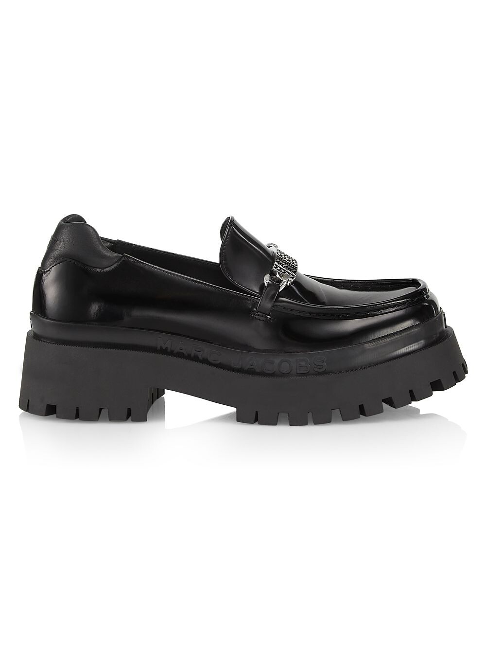 

Кожаные лоферы с монограммой Barcode Marc Jacobs, черный