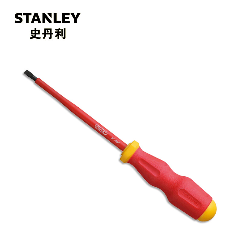 Отвертка электрика Stanley отвертка шлицевая изолированная 5,5х125мм 65-968-22