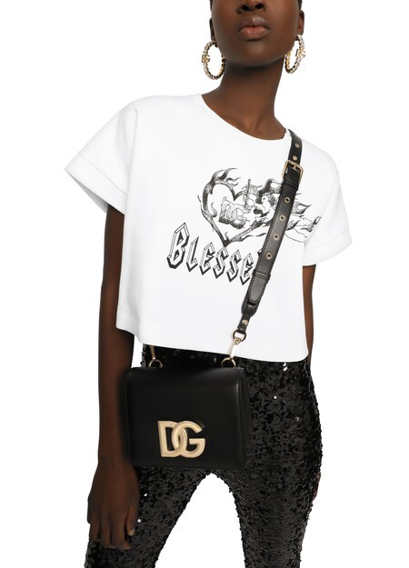 

Сумка через плечо 3,5 из телячьей кожи Dolce & Gabbana, черный