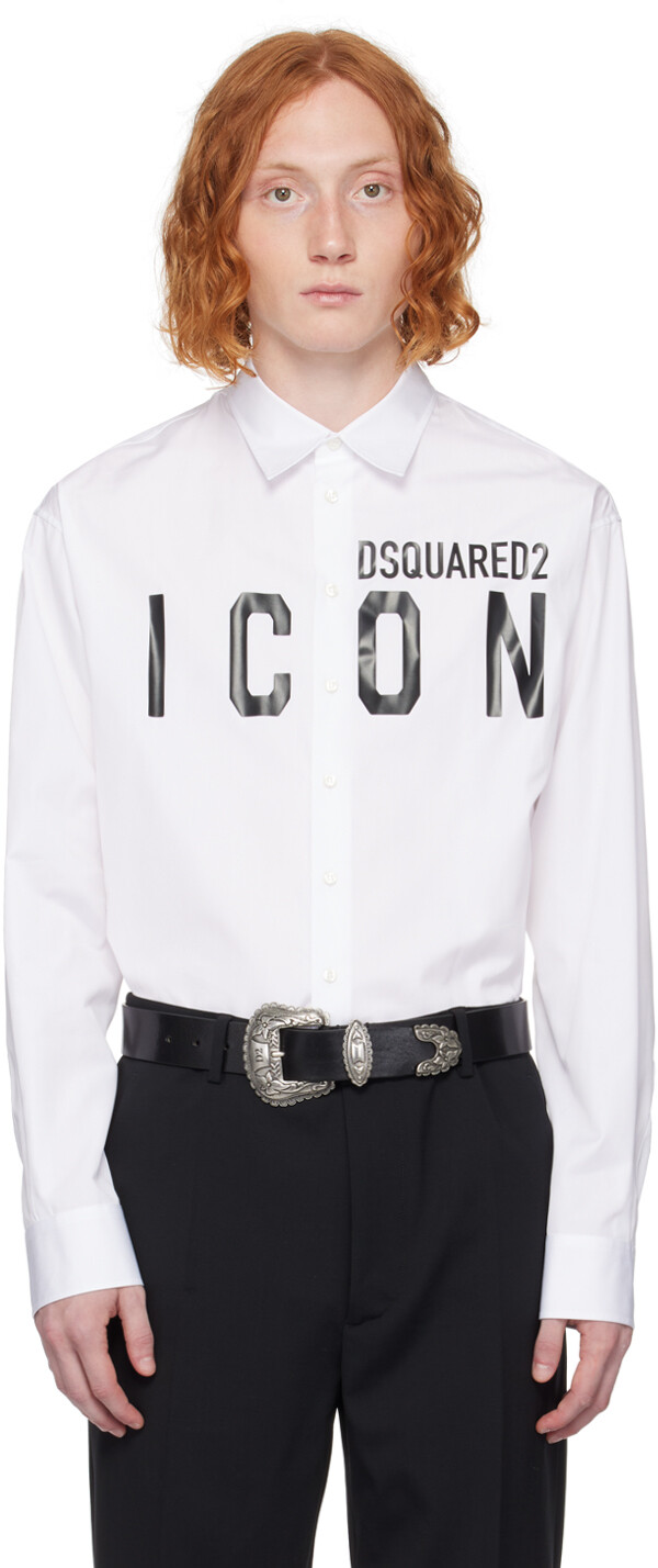 

Белая рубашка Dsquared2 Be Icon