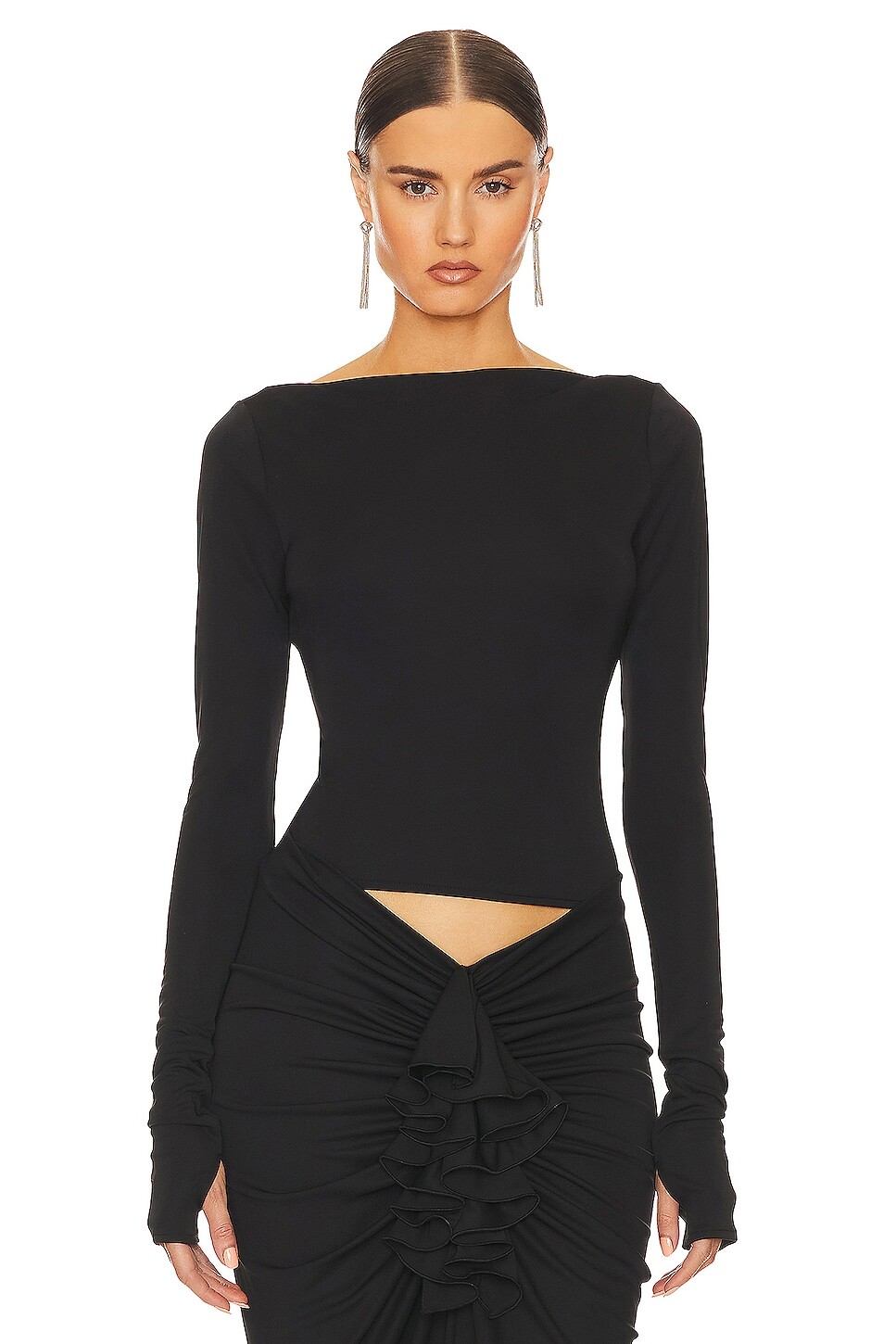 

Топ Helsa Matte Jersey Long Sleeve, черный