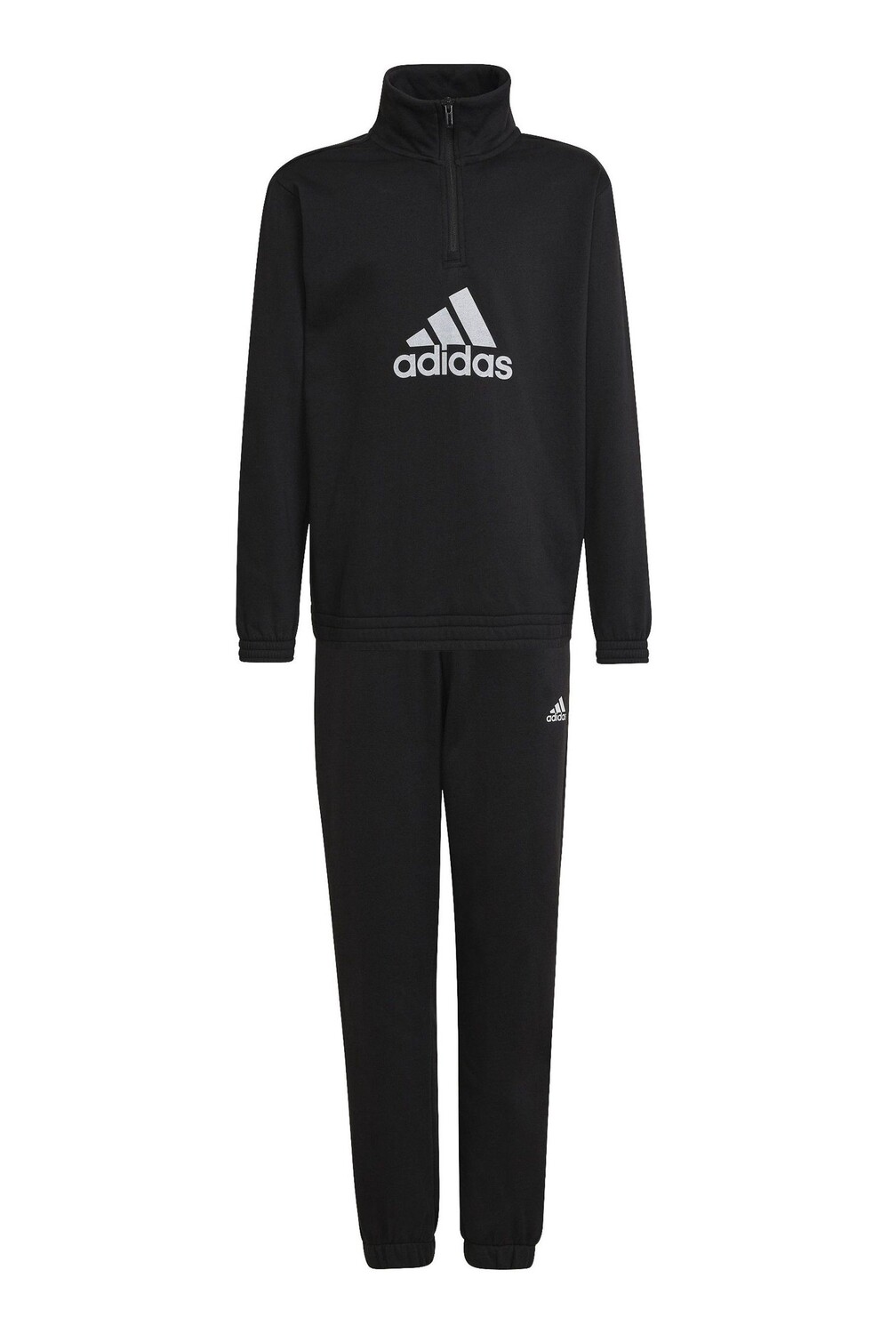

Флисовый спортивный костюм с нашивкой adidas, черный
