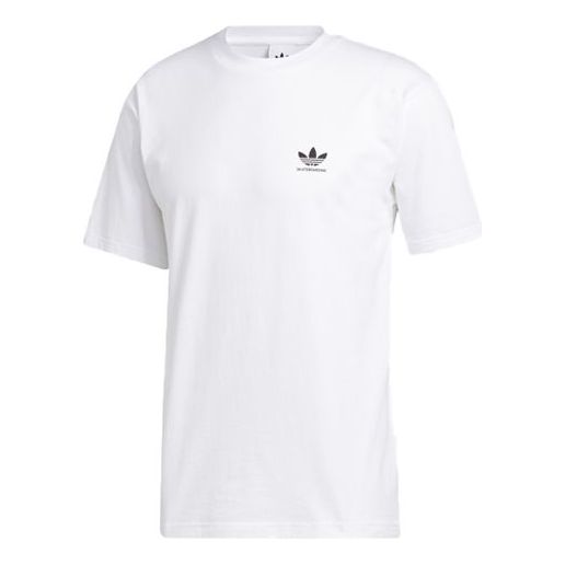 Футболка adidas originals Logo Printing Sports Short Sleeve White T-Shirt, мультиколор