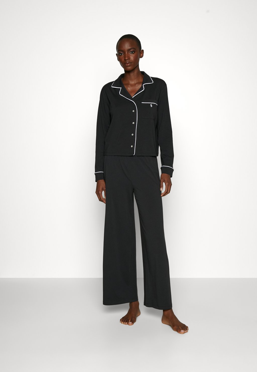 Пижама Long Sleeve Set Polo Ralph Lauren, черный