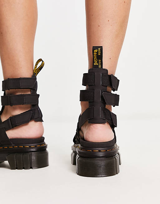 

Гладиатор Dr Martens Ricki из черной кожи
