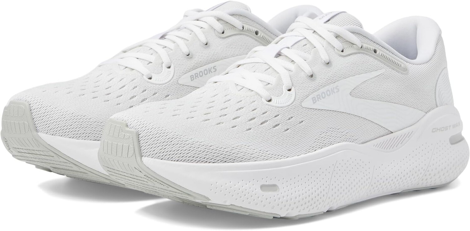 

Кроссовки Ghost Max Brooks, цвет White/Oyster/Metallic Silver
