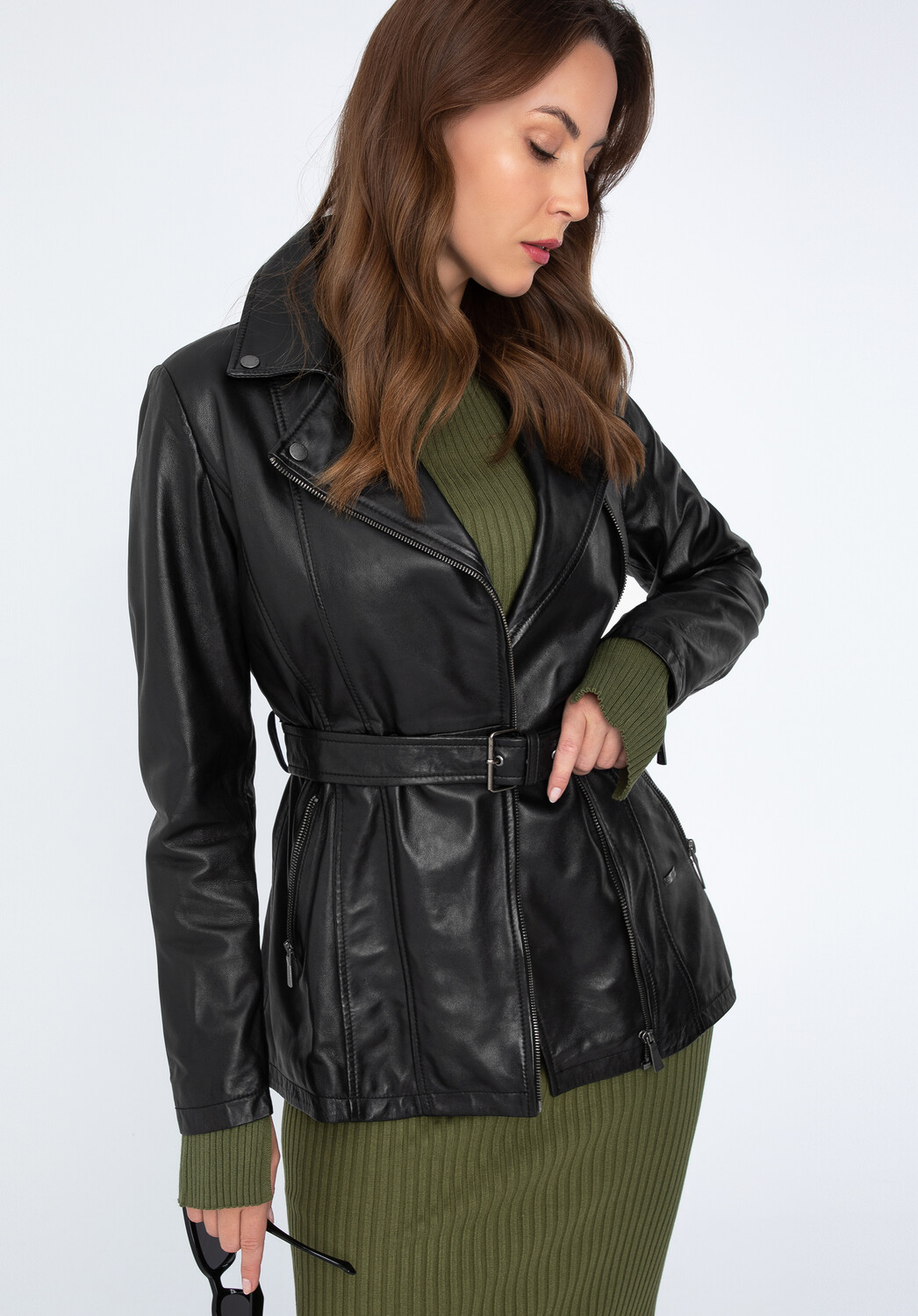 

Кожаная куртка Wittchen Natural leather jacket, темно коричневый
