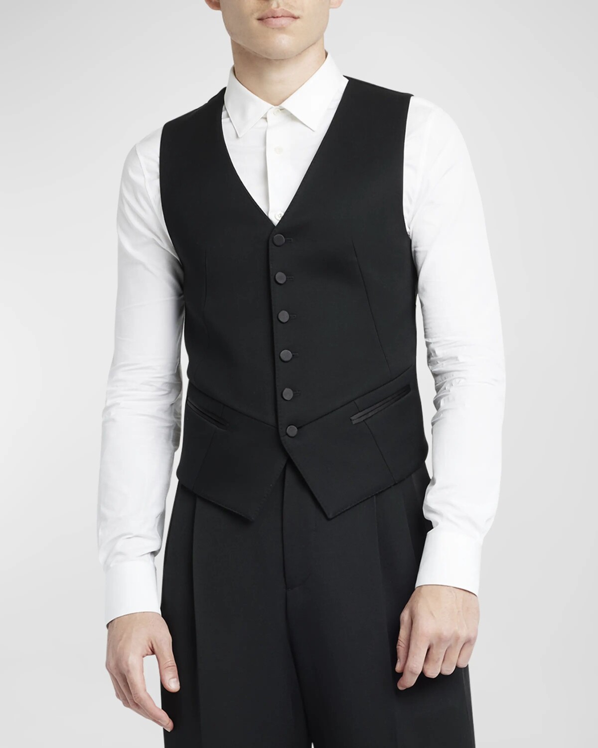

Мужской шерстяной жилет на заказ Alexander McQueen, цвет Black
