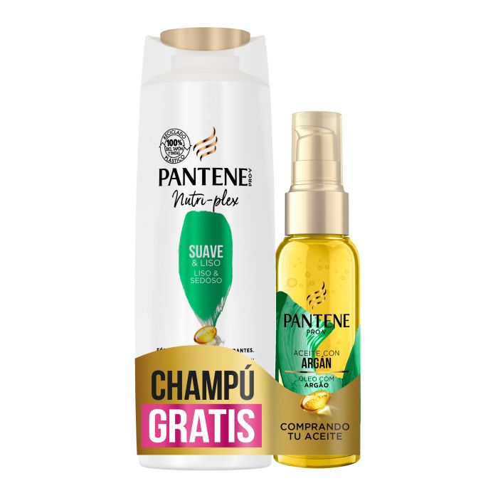 Набор косметики Pack Tratamiento Aceite Suave&Liso + Champú Pantene, Set 2 productos масло для лица 30 мл clarins lotus treatment oil