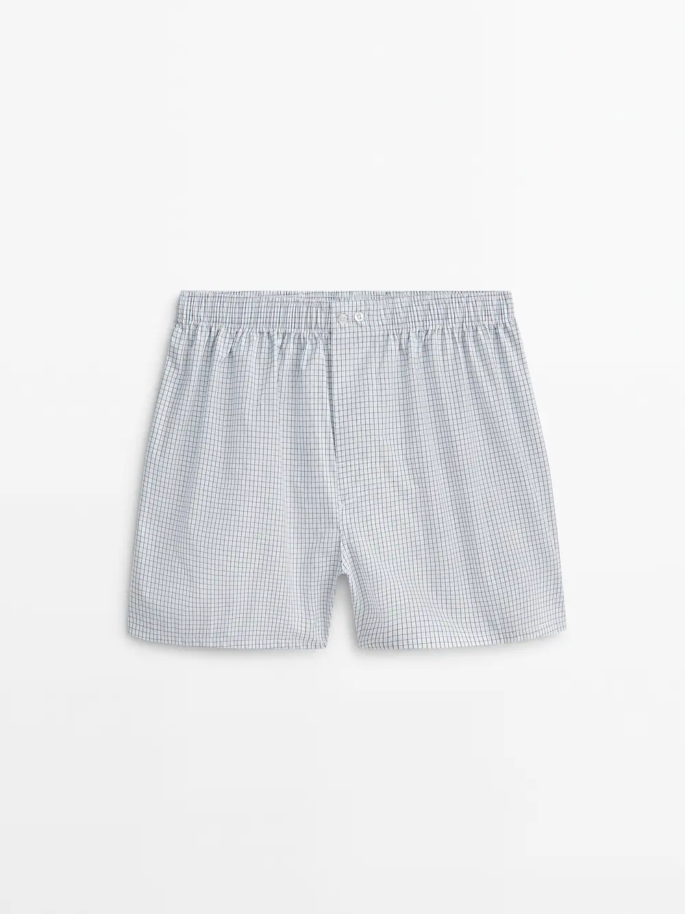 

Боксеры из поплина micro-check Massimo Dutti, синий