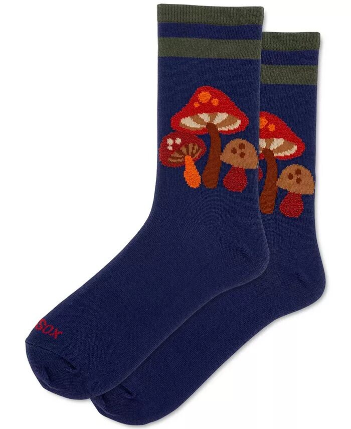 

Женские носки с пушистым грибом Crew Hot Sox, синий