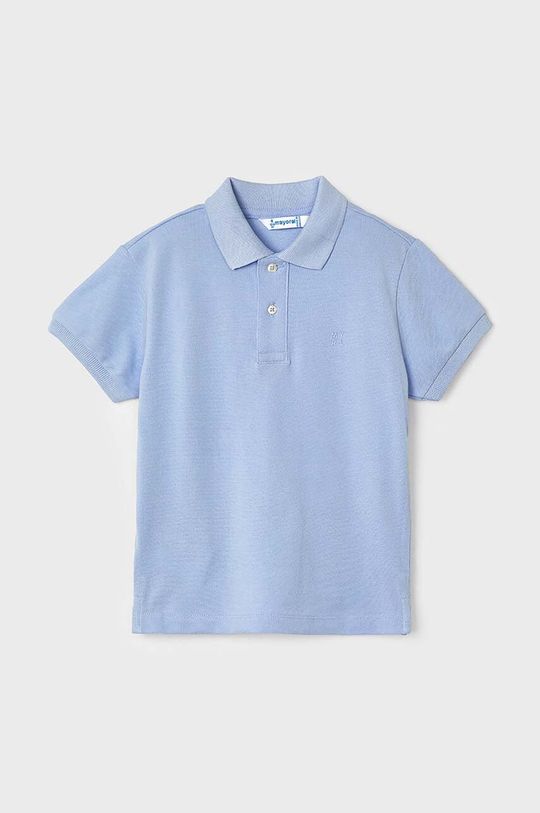 Рубашка-поло из детской шерсти Mayoral, синий
