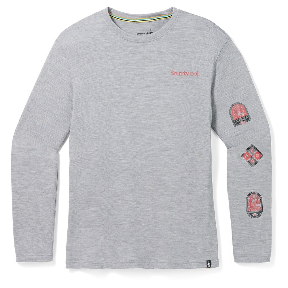 

Футболка с длинным рукавом Smartwool Outdoor Patch, серый