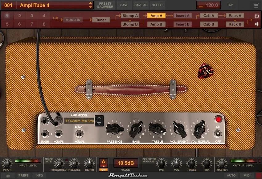 

Пакет программного обеспечения IK Multimedia AmpliTube Fender 2