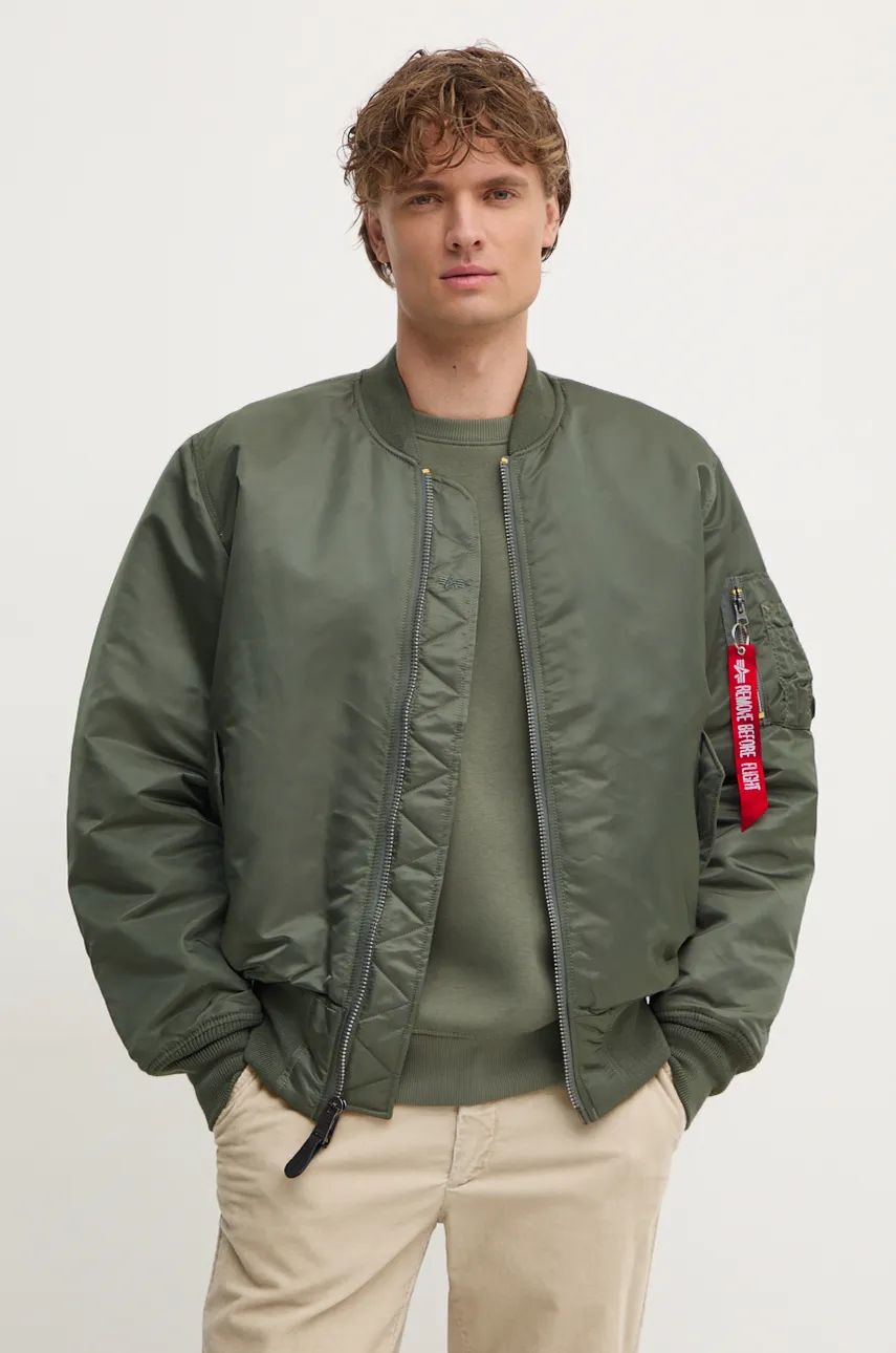 

Бомбер Alpha Industries, зеленый