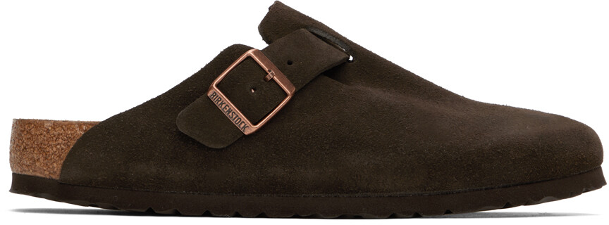 

Коричневые лоферы Birkenstock Boston с мягкой стелькой, Коричневый