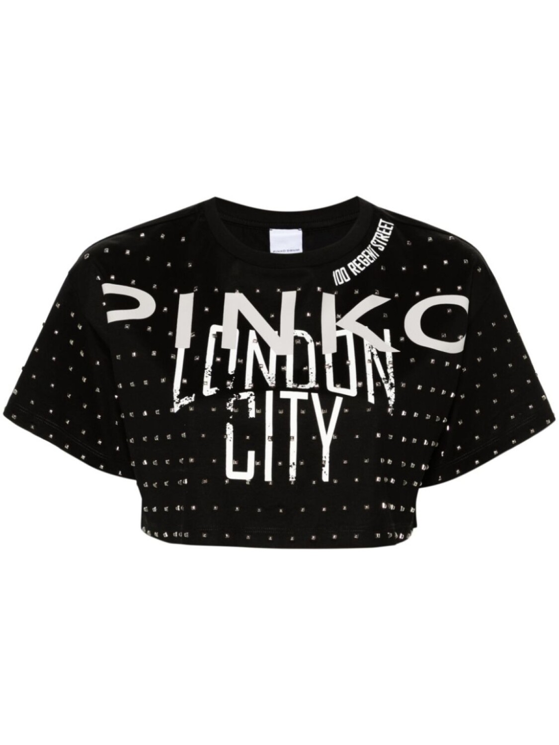 

PINKO укороченная футболка Bomba, черный
