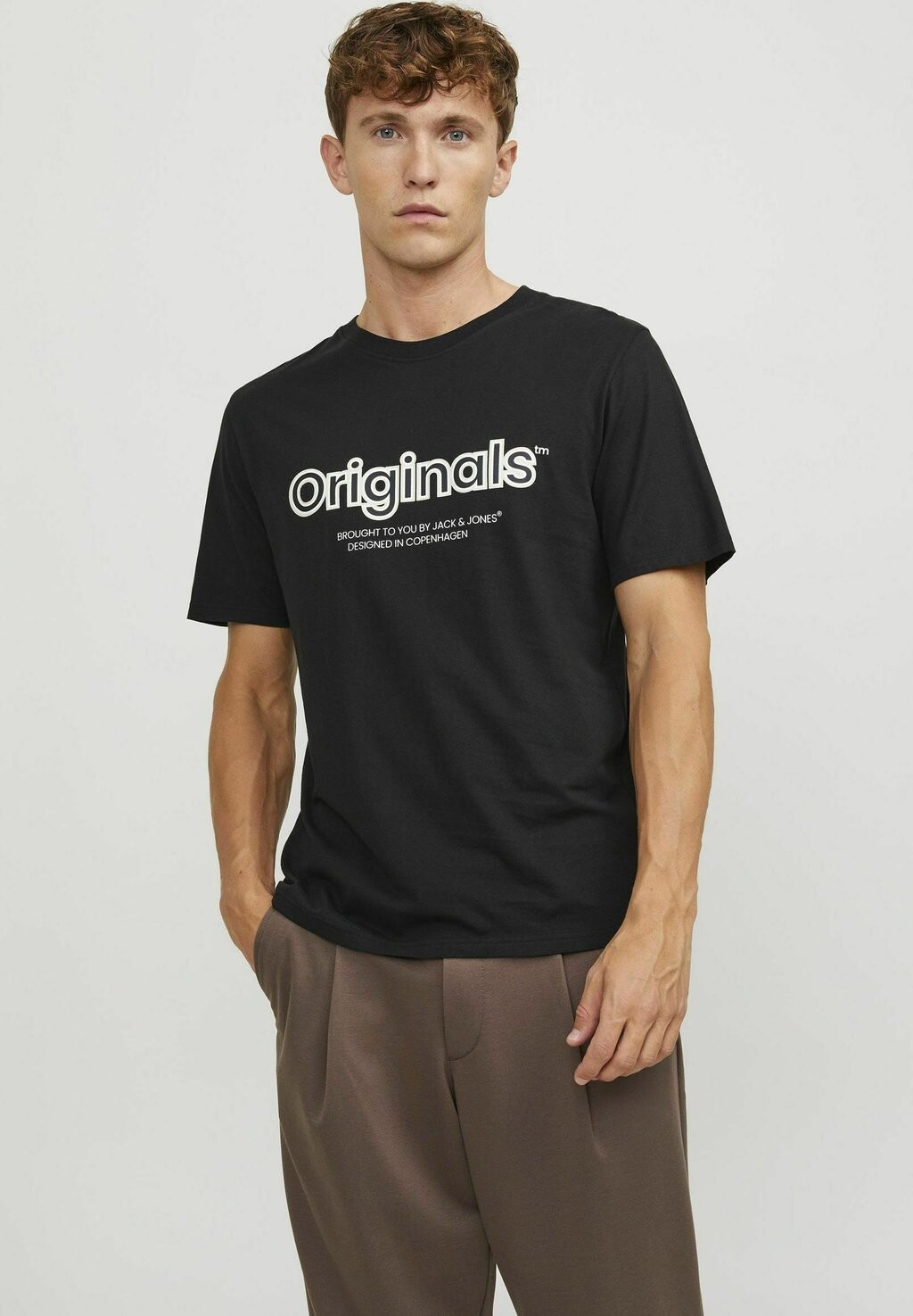 

Футболка с принтом Jorlake Branding Ss Crew Neck Jack & Jones, черный
