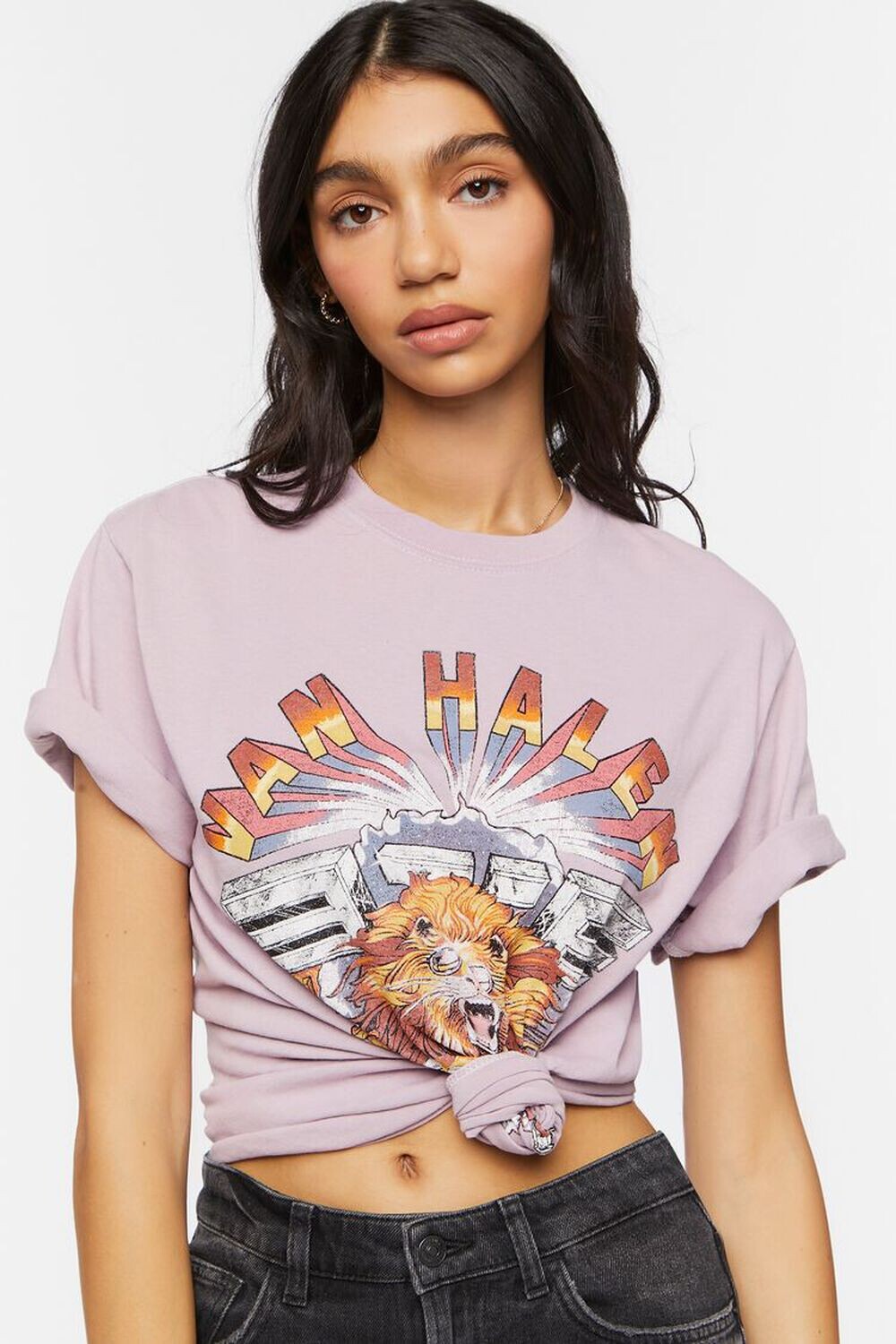 

Футболка с рисунком Van Halen Forever 21, розовый