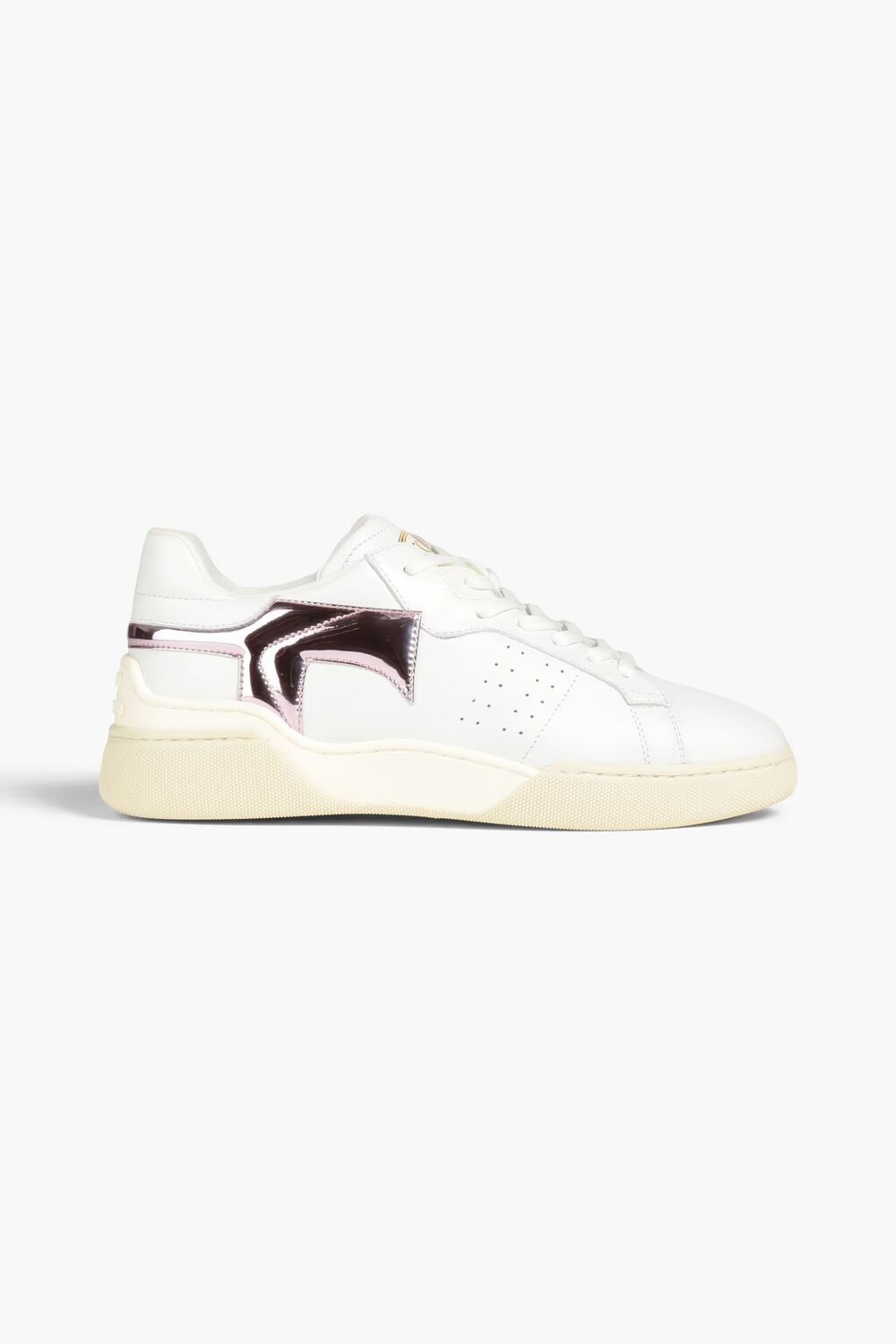 

Кроссовки из перфорированной кожи с металлизированной отделкой Tod'S, розовый