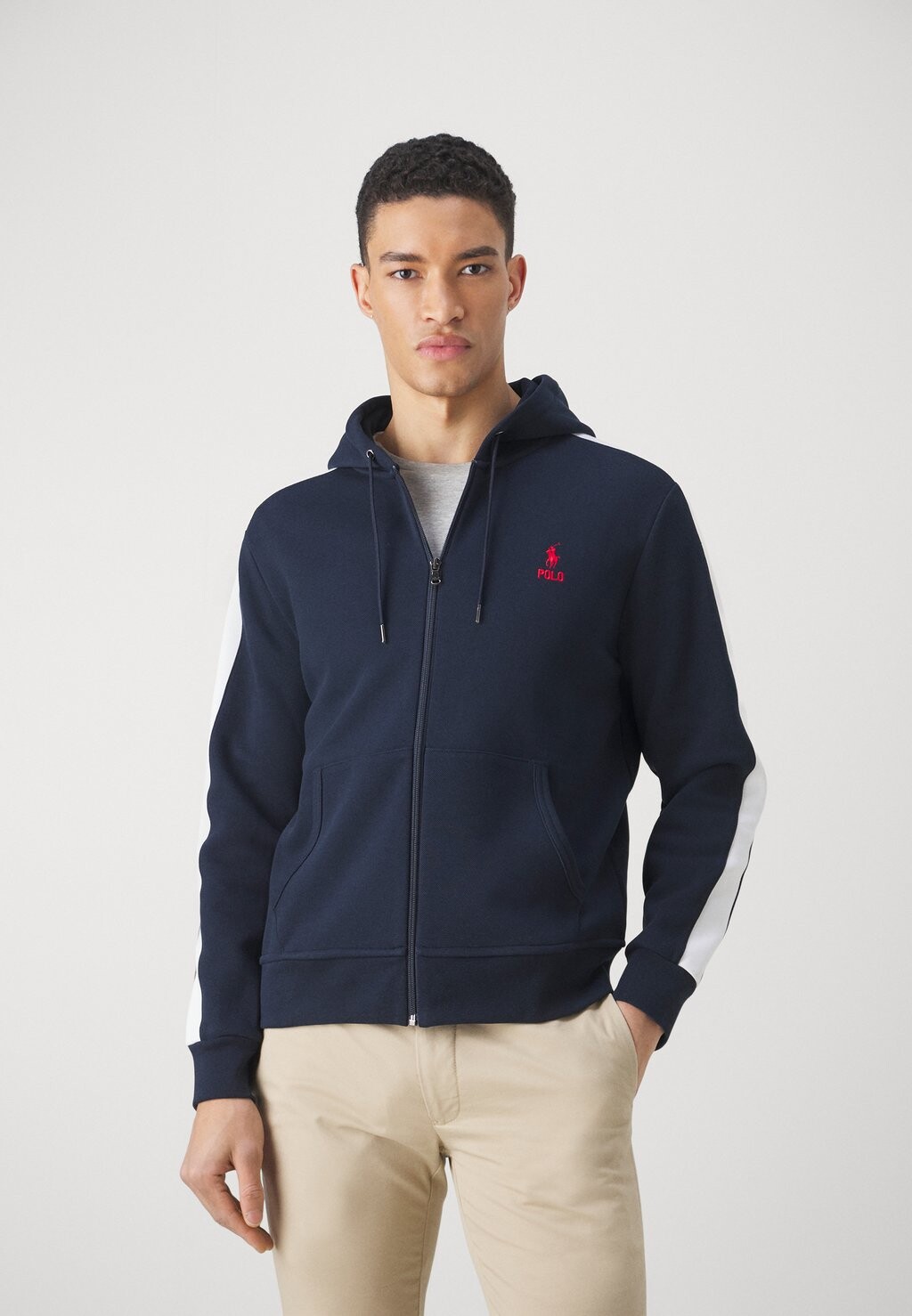 

Толстовка на молнии Polo Ralph Lauren HOOD LONG SLEEVE, авиатор темно-синий мульти