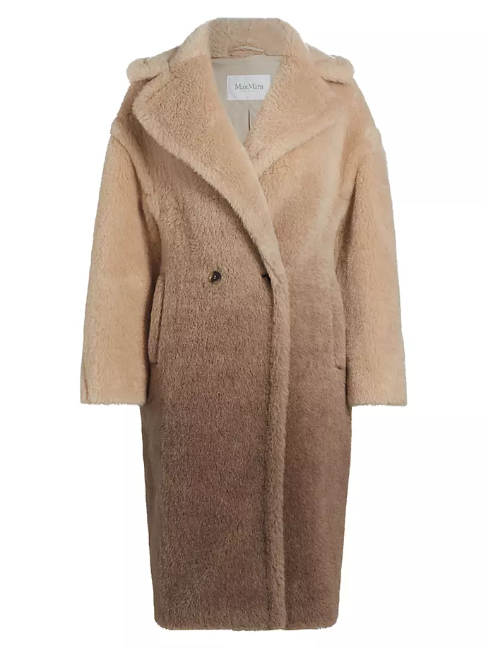 Пальто Gatto из смеси альпаки с эффектом омбреда Max Mara, цвет sand