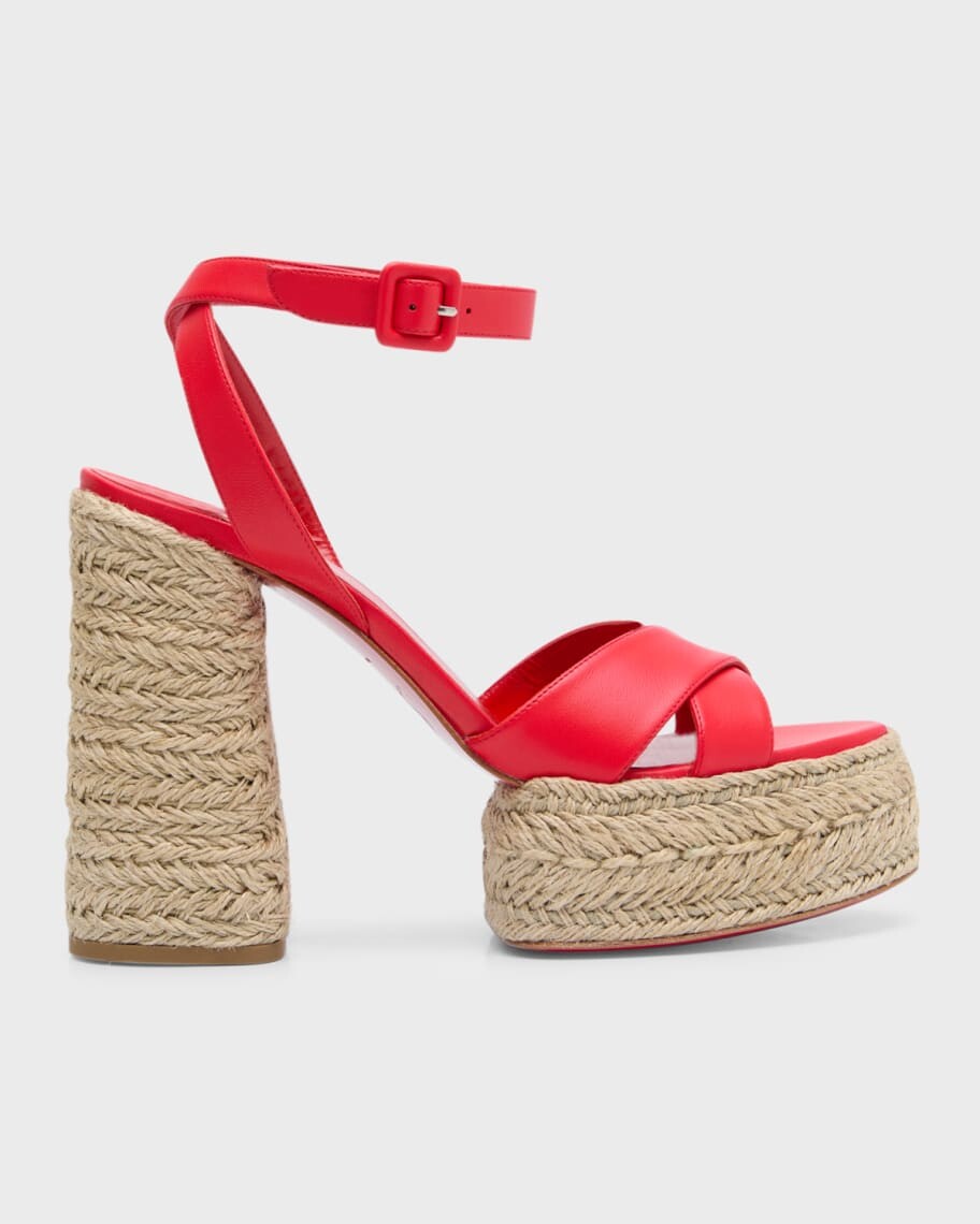 

Сандалии-эспадрильи с красной подошвой Super Mariza Christian Louboutin