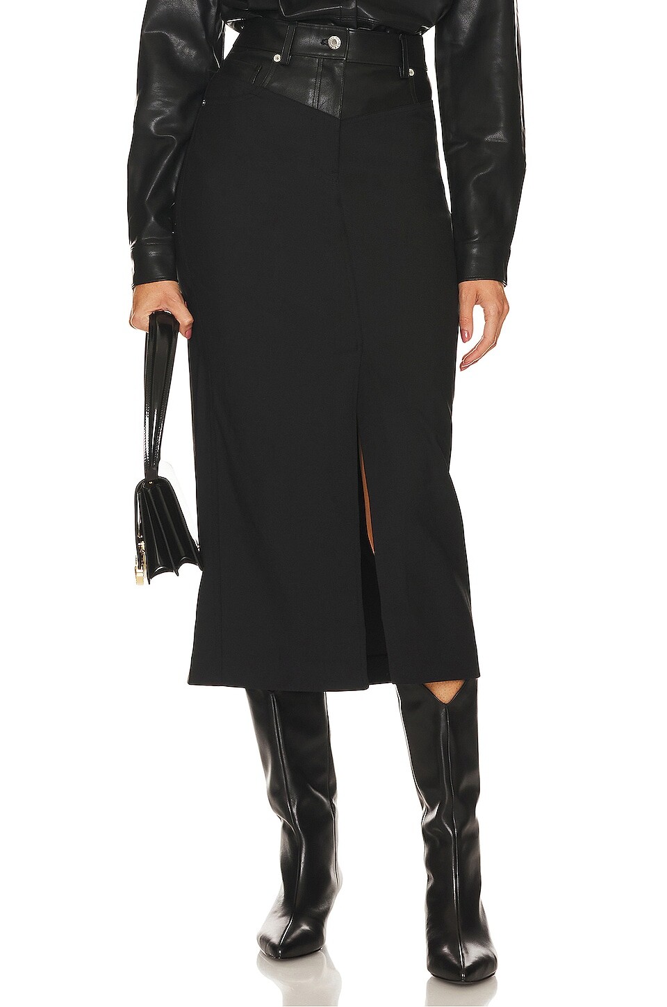 

Юбка Helmut Lang Garter, черный