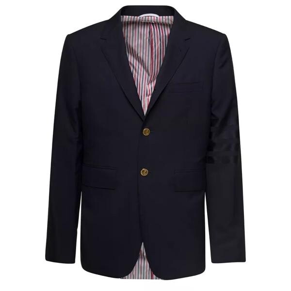 

Куртка engineered 4 bar plain weave suit Thom Browne, черный